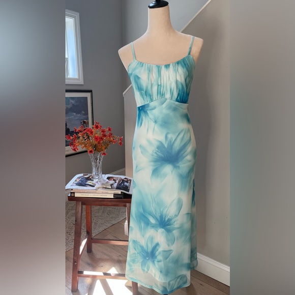 ZESICA Sundress Midi Floral Spaghetti Strap Pullover - Picture 1 of 11